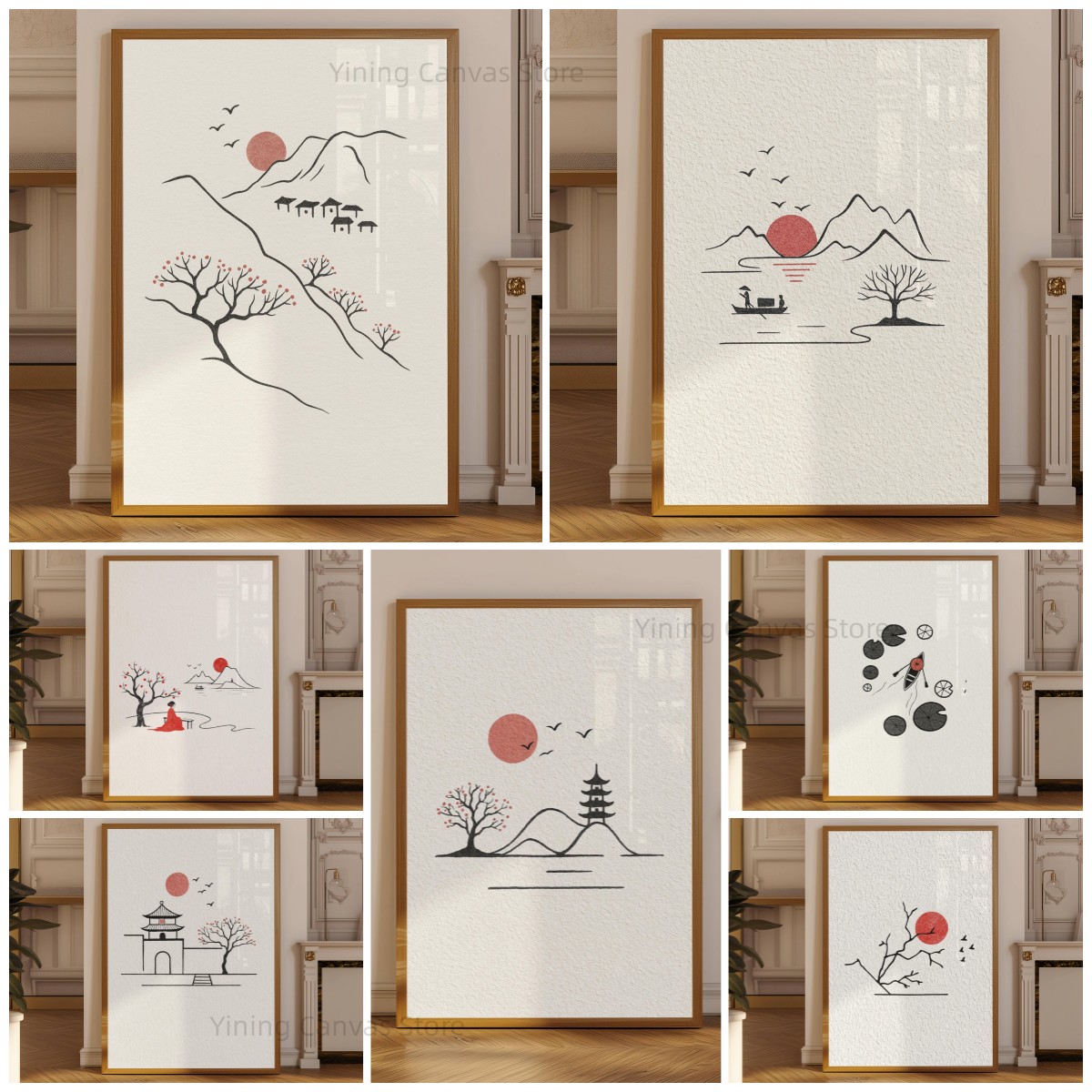 Minimalist Japanese Ink Poster - Japanese Minimalist Lifestyle review and price