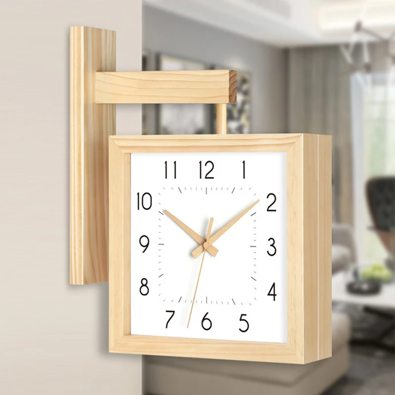 Wooden Double Sided Wall Clock - Japanese Lifestyle In Japanese review and price