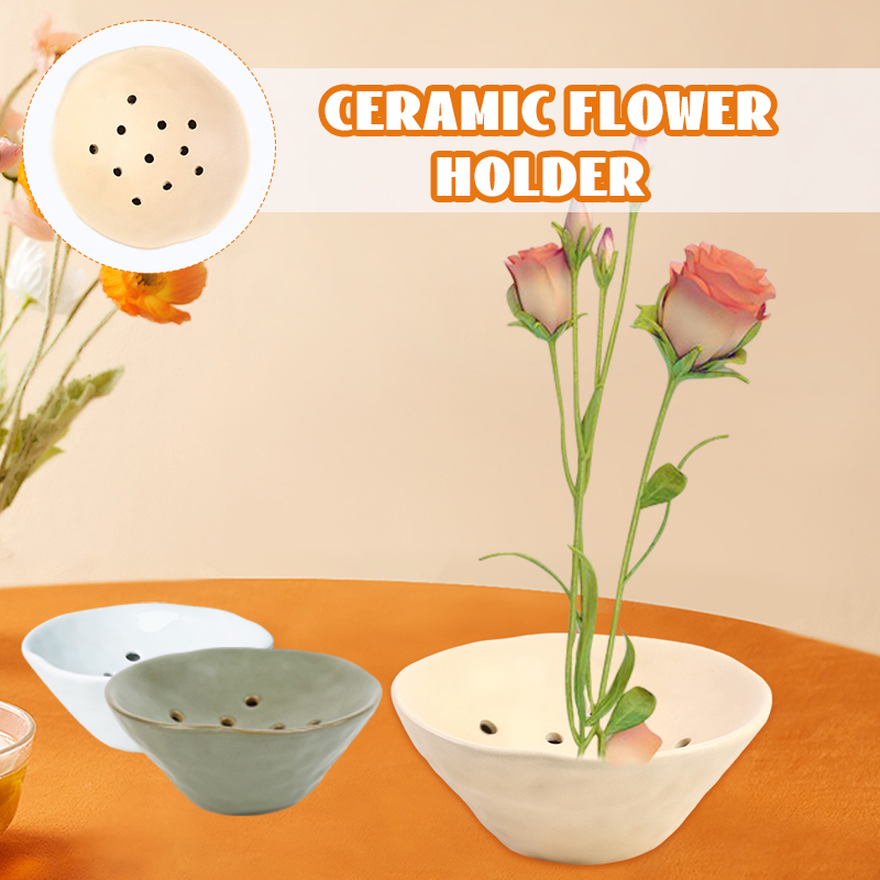 Caves Flower Pot Kenzan Cerami - Ikebana Vase Kenzan review and price